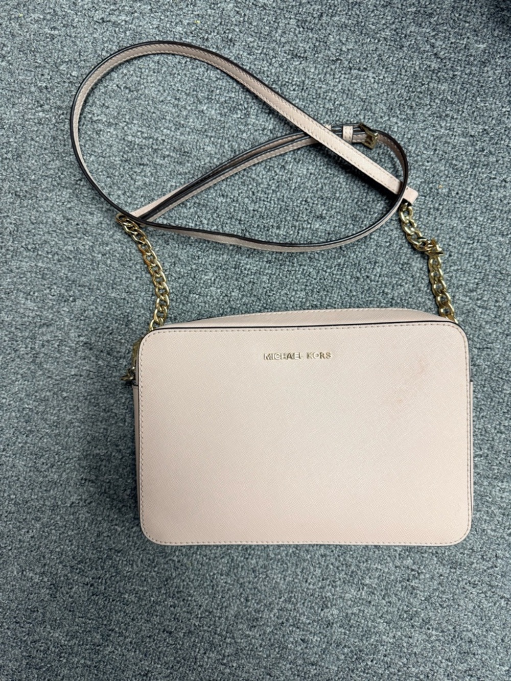 Michael Kors Jet Set Powder Pink Crossbody Bag